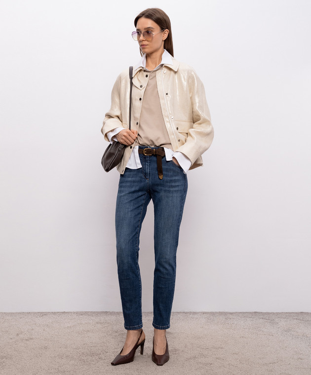 Brunello Cucinelli Бежевая футболка M0T81BG200 изображение 2