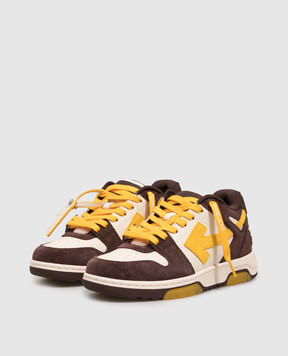 Off-White Кожаные кроссовки Out Of Office с тиснением логотипа OF05731210