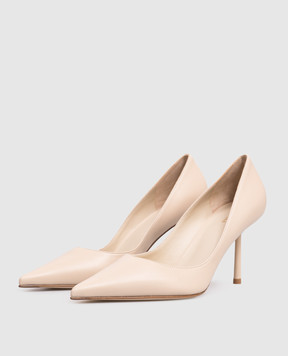 Le Silla Бежеві шкіряні туфлі Bella 4215C080BMPPNEM