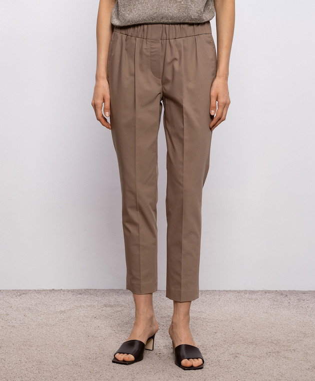 Brunello Cucinelli Коричневі штани M0F70P1673 зображення 3