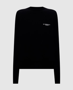 Givenchy Черный свитер из шерсти и кашемира BW90VW4ZTA