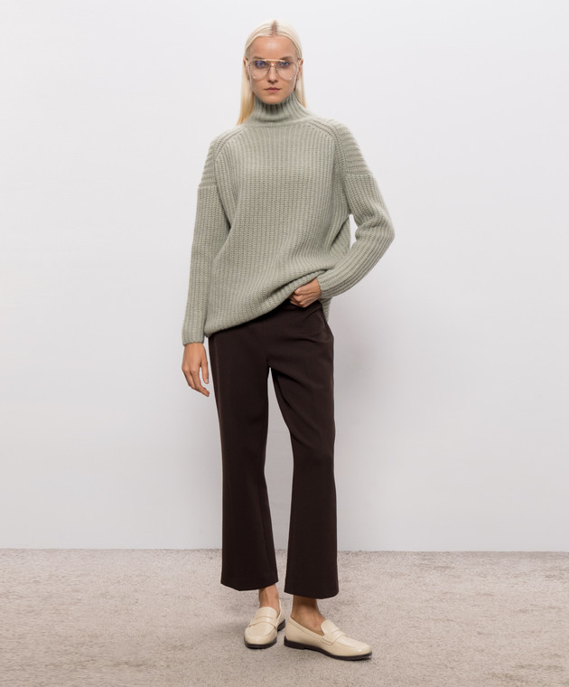 Allude Зелений светр з кашеміру та шовку 26577092 зображення 2
