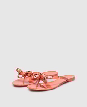 Valentino Рожеві шльопанці Rockstud 8W2S0552PVS