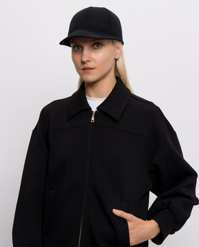 Twinset Чорна кепка з вовни 262TA4460