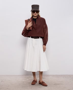 Brunello Cucinelli Чорна футболка з ланцюжком моніль M0T18B0170