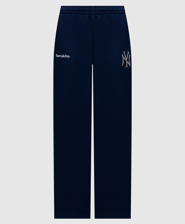 Sporty & Rich Синие утепленные спортивные штаны Yankees PA0711118300BL107