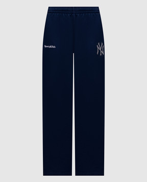 Sporty & Rich Синие утепленные спортивные штаны Yankees PA0711118300BL107
