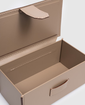 Treesseci Бежевий шкіряний органайзер для дрібниць MERIDIEN MER49ATO