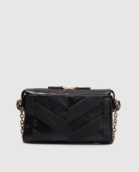 Valentino Чорна шкіряна сумка Panthea з кристалами Swarovski 8W0B0S99UYF