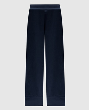 JOSEPH Синие штаны Dijon из шелка JF009609