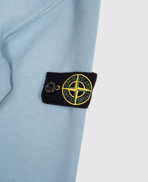 Stone Island Дитяча блакитна спортивна куртка з логотипом K2S166100003S0A2024
