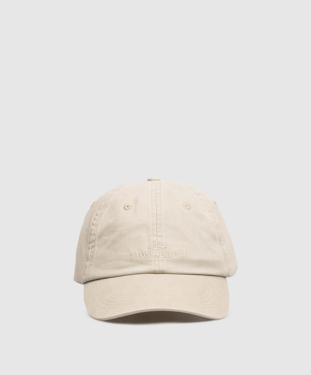 Stone Island Бежева кепка з вишивкою логотипа L2S159100007S0106