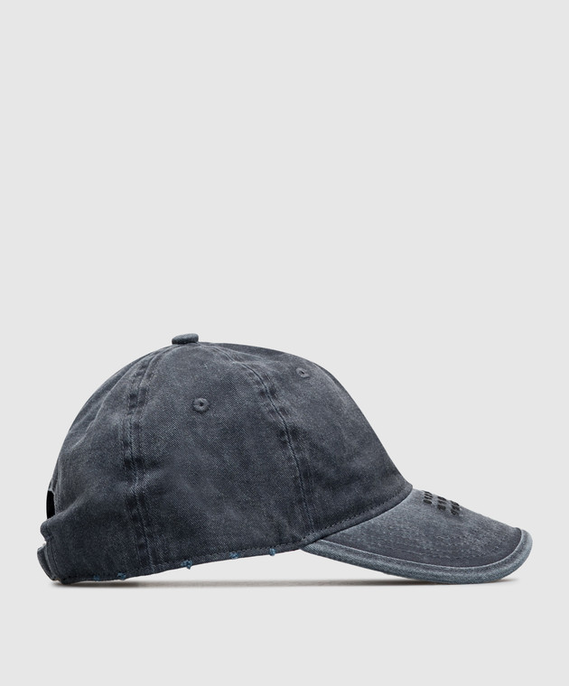 Maison Margiela MM6 Серая кепка с вышивкой эмблемы S62TC0046M13318 изображение 3