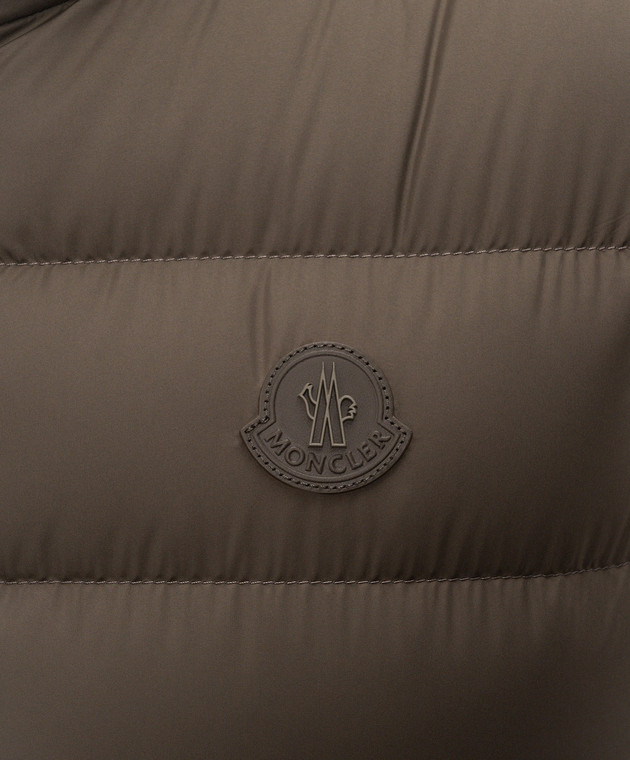 Moncler Зеленый пуховой жилет Treompan L20911A00119549SK изображение 5