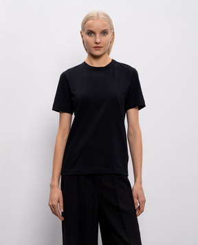 Brunello Cucinelli Чорна футболка прямого крою M0T81BI100