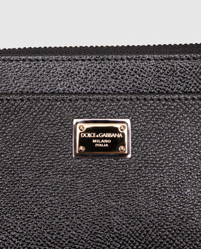 Dolce&Gabbana Черный кожаный картхолдер Dauphine BI1261A1001