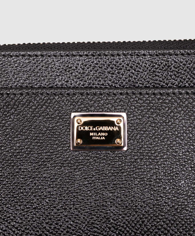 Dolce&Gabbana Черный кожаный картхолдер Dauphine BI1261A1001 изображение 3