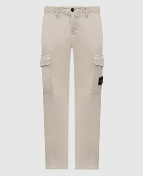 Stone Island Сірі штани-карго з патчем L1S153100023S0012