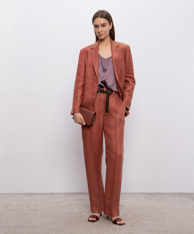 Brunello Cucinelli Фіолетова майка із шовком M0C59E0600 зображення 2