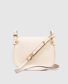 Valentino Бежевая кожаная сумка-седл 8W2B0T08FEF