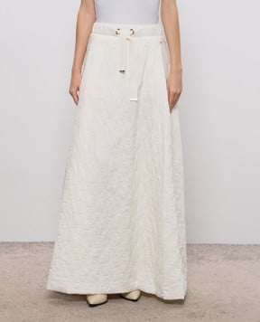 Herno Юбка макси цвета айвори GN000129D12456Z