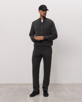 Stefano Ricci Серый спортивный костюм из кашемира W505023R31W26302P3D