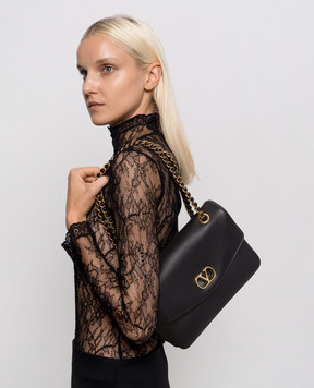 Valentino Черная кожаная сумка Djuna 8W0B0T57AIR