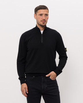 Stone Island Черный джемпер с шерстью L2S155100008S00A1