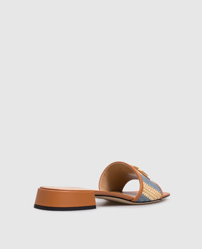 Valentino Коричневі мюлі емблемою 8W2S0LT0IPL