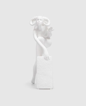 Palais Royal Декоративная белая фарфоровая статуэтка Zodiac Aries woman 4504