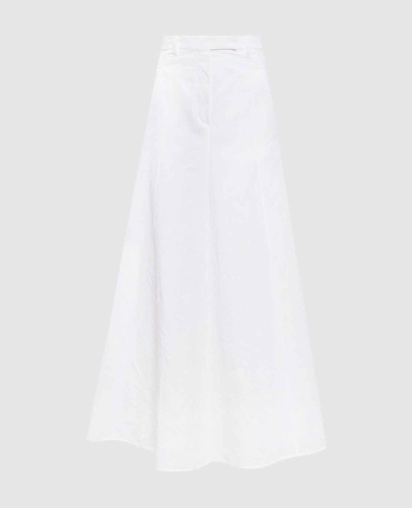 

Белая юбка макси с льном, Белый, Юбки-а-силуэта