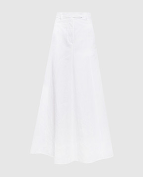 Brunello Cucinelli Біла спідниця максі з льоном M0Y02G3998
