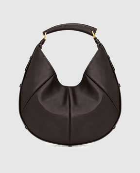 Saint Laurent Коричнева шкіряна сумка-хобо MOMBASA 862029AAGWK