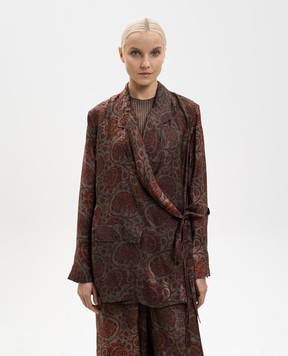 UMA WANG Жакет Khloe на запах в квітковий принт UP6007