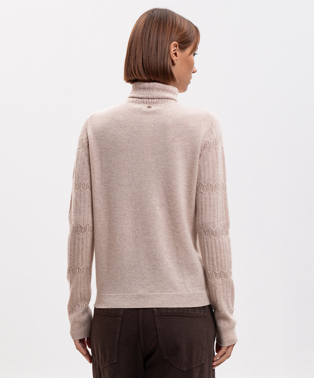 Twinset Бежевый свитер из шерсти 262AP3020 изображение 4