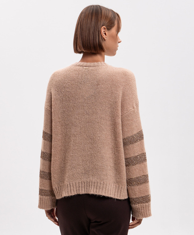 Twinset Бежевый свитер с альпакой 262TP3530 изображение 4