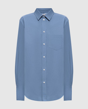 Victoria Beckham Голубая рубашка Perry 1326WSH007513A