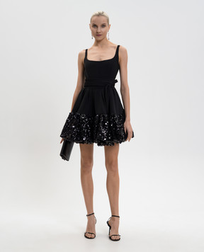 16Arlington Черное платье мини Drina с пайетками MN632SS2601
