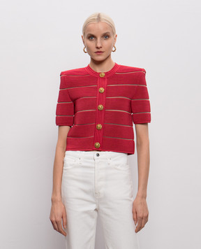 Balmain Розовый кардиган GF0KL285KJ75