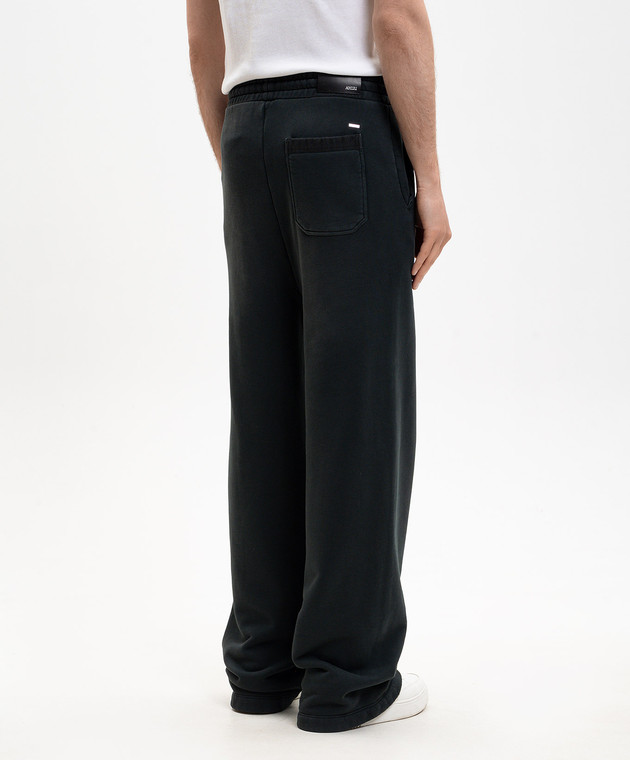 AMIRI Серые спортивные брюки с нашивкой AMBMPA1056 изображение 4