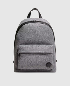 Moncler Серый рюкзак Carlo с шерстью L209A5A00001N0574