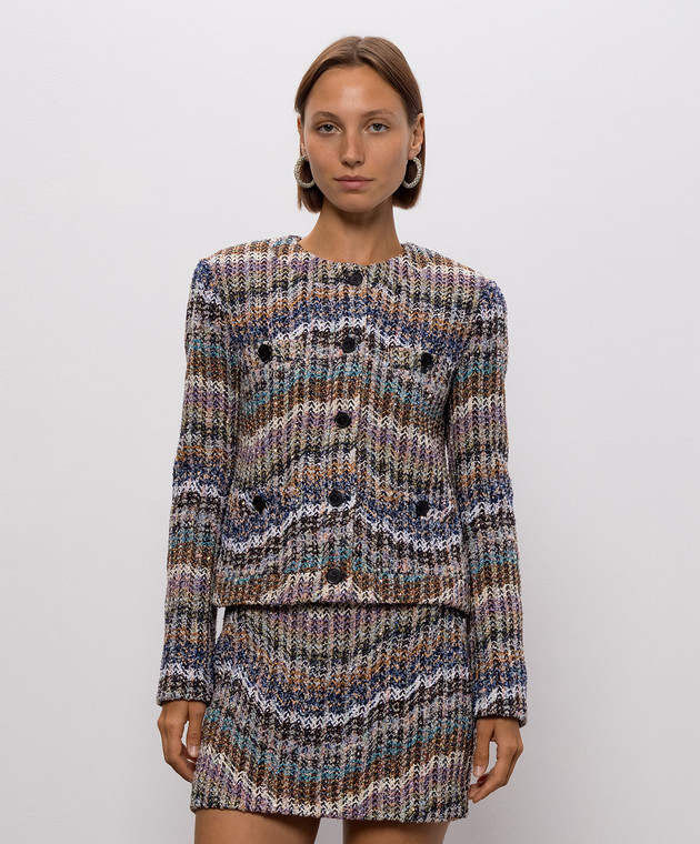 Missoni Твидовый жакет с шерстью с люрексом DS26WF01BC006C изображение 3