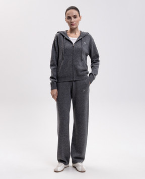 Sporty & Rich Сірі штани з кашеміру та вовни PA02782327GY34