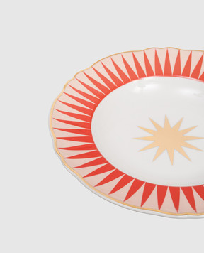 Bitossi Home Белая фарфоровая тарелка для супа Flash ABR00041