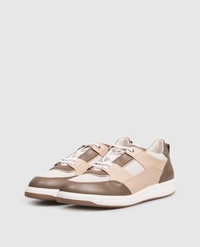 Stefano Ricci Кожаные кроссовки с перфорацией UZ34G6675WY