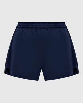 Max & Co Сині шорти CALATA з фактурним логотипом MCOCALATA