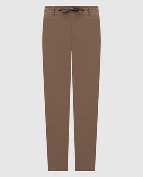 Canali Коричневі штани AV05971U91659