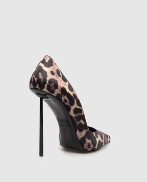 Le Silla Бежеві туфлі AMELIA в анімалістичний принт 6102E100BXPPSAT