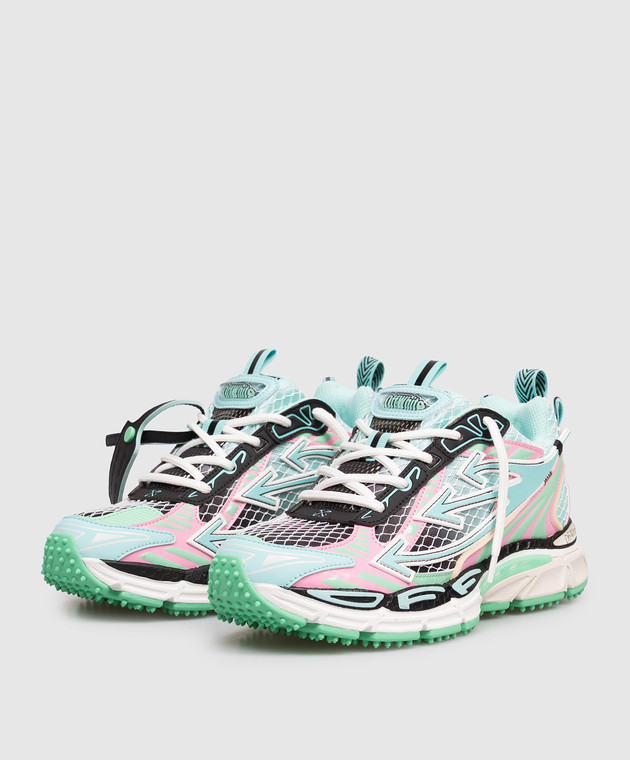 Off-White Голубые кроссовки Be Right Back OWIA289S26FAB004 изображение 2