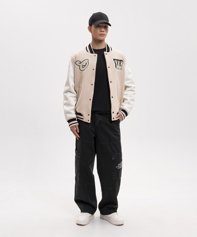 Off-White Чорна футболка 44MAA027S26J009 зображення 2